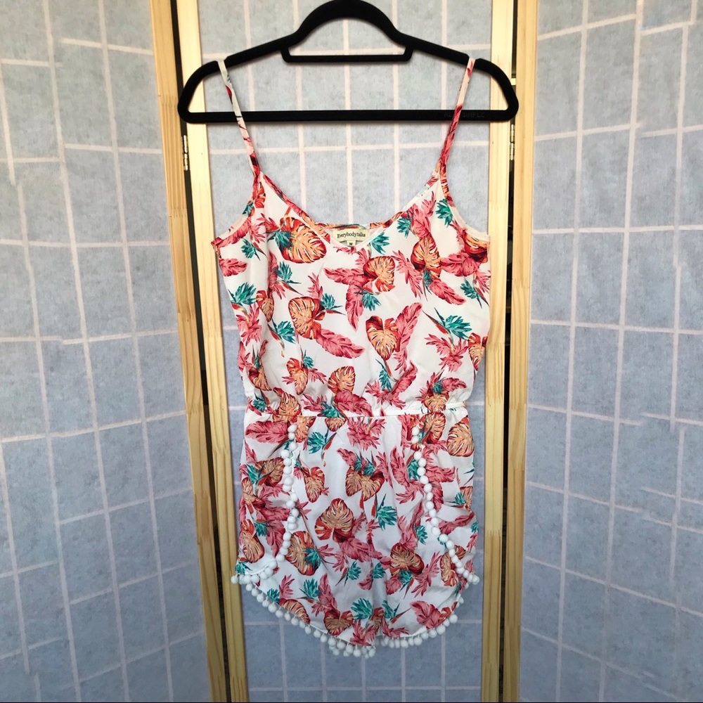 Boho Everybody Talks tropical playsuit/romper